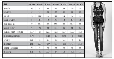 xxxxxxxxl size|Womens Clothing Conversion Chart